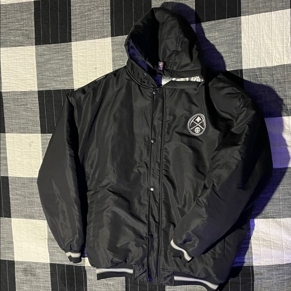 NBA Other - NBA UNK Black Quilted Puffer Denver Nuggets Jacket Coat